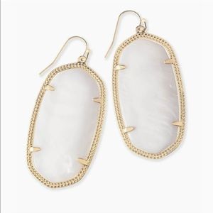 Kendra Scott Elle Mother of Pearl Drop Earrings 2”
